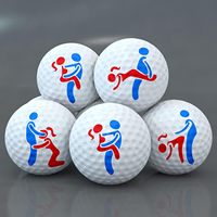 Pochoir personnalisé en acier inoxydable pour marqueur de balle de golf pour adultes, pochoir amusant pour balle de golf, outil
