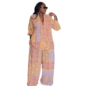 Nuova Collezione Primavera 2026: Set Casual in Stile Europeo e Americano con <span class=keywords><strong>Pantaloni</strong></span> Larghi in Chiffon, <span class=keywords><strong>Taglie</strong></span> Plus - Product Image 5