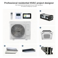 Climatiseur mural de luxe à compresseur T3 DC Inverter R-410A, 9000 12000 18000 24000 36000 BTU, pour refroidissement et chauffage