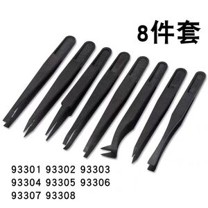 Antistatic Plastic Tweezers 93301 93308 Industrial Grade Pointed Tip For Electronics Repair - Product Image 1