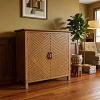 Meuble en bois de style campagnard, accent décoratif pour la maison, 87*36.2*86.36CM, meuble vintage en bois massif pour la décoration du salon