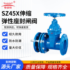 Guangdong Magnesium Special Sz45x Telescopic Resilient Seated Gate Valve Dn100 Pn16 For Water Flow Control - Product Image 5