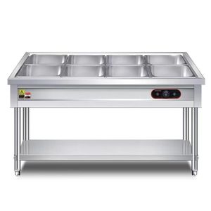 Military Kitchen Stainless Steel Insulated Food Serving Counter Electric Heating Upright Canteen Restaurant Use - Product Image 2