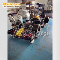Escultura de Coche de Carreras F1 de Gran Tamaño Personalizada, Decoración de Fibra de Vidrio, Simulación de Coche de Fórmula