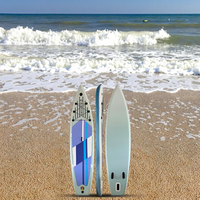 Planche de surf gonflable à pagaie (SUP) verticale avec pédales, en matériau Drop Stitch, écologique, usage polyvalent, vente en gros usine