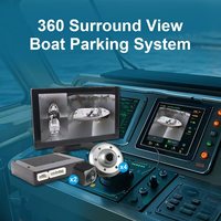 Caméra de bateau 360° Caméra de vision nocturne pour la navigation maritime et les yachts Système de surveillance panoramique avec enregistrement pour la sécurité de la navigation