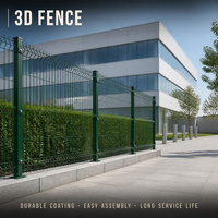 Clôture 3D en treillis soudé en fer, durable, facile à assembler, résistante aux intempéries, pour campus pharmaceutique et laboratoire, 6 pieds