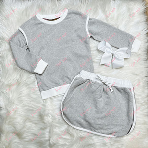 Set Coordinato Boutique per Bambine, Felpa a Maniche Lunghe e Gonna Pantalone Bicolore, <span class=keywords><strong>Abbigliamento</strong></span> <span class=keywords><strong>Invernale</strong></span> per Bambini - Product Image 6