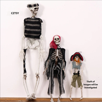 Décorations de Halloween : Crânes, Jour des Morts Mexicain, Joker, Sorcière, Pirate, Squelette, Décoration Maison Hantée, Accessoires de Fête, Modèle 5475