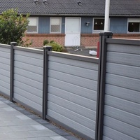 Vente en gros de panneaux de clôture en bois composite WPC imperméables pour jardin extérieur Clôture en bois et plastique pour
