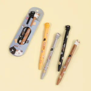 New Design Sharing Gel Pen Set Kitty Diary Cute Style Design Gel Pen Kawaii Gel Pen for Kids Korean Style Stationary
