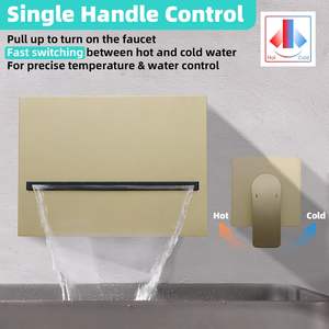 Verdecktes thermostat isches Dusch misch ventil, Messing-Dusch umlenk ventil Durchfluss regelventil mit LED-Temperatur anzeige - Product Image 6