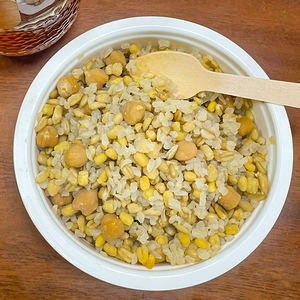 ข้าวบุกสำเร็จรูปผสมข้าวโอ๊ต ไม่มีน้ำตาล ไขมันต่ำ ไฟเบอร์สูง โปรตีนสูง อาหารทดแทนธัญพืชเพื่อสุขภาพ บรรจุภัณฑ์ขนาดใหญ่ ขายส่ง - Product Image 1