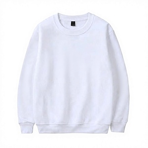 เสื้อสเวตเชิ้ตคอกลมผ้าฝ้ายถักสำหรับผู้ชาย ทรงปกติ สไตล์ลำลองสำหรับฤดูใบไม้ร่วง เสื้อผ้าสตรีทแวร์ รับผลิตโลโก้ตามสั่ง - Product Image 4