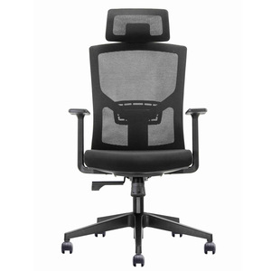 Chaise de bureau ergonomique noire très vendue avec support lombaire 2D - Product Image 2