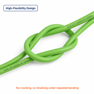 <span class=keywords><strong>สาย</strong></span>เคเบิลเครือข่าย <span class=keywords><strong>Cat6</strong></span> UTP แบบยืดหยุ่นสูง สำหรับรางลาก<span class=keywords><strong>สาย</strong></span> 250MHz Gigabit Industrial Ethernet ขนาด 24AWG สำหรับแขนหุ่นยนต์ - Product Image 3