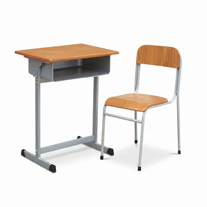 Table et chaise d'écolier modernes Aoyasi PT-106G avec construction en acier et contreplaqué PT-106G PT-106G - Product Image 1