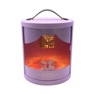 Linshi Nhà Máy Giá OEM Biểu Tượng Tùy Chỉnh Matte UV In Ấn Quà Lưu Niệm Đám Cưới Quà Tặng Xoay Mở Bao Bì Giấy Hộp Với Xử Lý - Product Image 1