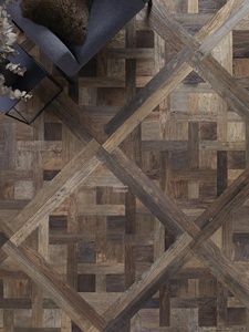Parqué de Olmo Versailles de Tres Capas, Madera Sintética con Sistema de Click, Estilo Retro Desgastado, 1 Metro de Ancho, para Oficina, Hotel, Personalizado - Product Image 6