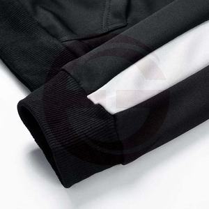 เสื้อฮู้ดกันหนาวมีกระเป๋าสำหรับผู้ชาย,เสื้อฮู้ดสตรีทแบบบล็อกสีติดโลโก้ได้ตามต้องการผ้าฝ้าย100% - Product Image 4