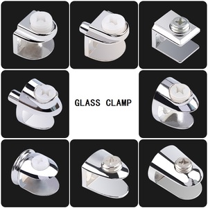Zinc Alloy <strong>Glass</strong> Clamp <strong>Shelf</strong> <strong>Supports</strong> - Product Image 2