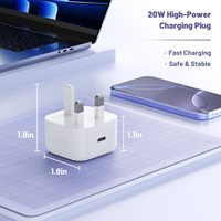 Chargeur USB-C HYTO 20W pour iPhone 17/16/15 avec câble de charge rapide USB-C de 1M/2M