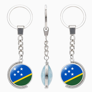 <span class=keywords><strong>Llavero</strong></span> Personalizado al por Mayor de las Islas <span class=keywords><strong>Marshall</strong></span> con Impresión a Doble Cara con Patrones del Emblema Nacional de Varios Países de Oceanía - Product Image 4