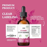 OEM Gouttes liquides végétales biologiques à base de plantes, sans alcool, végétaliennes, Chardon-Marie, Pissenlit, Briseur de pierres, sans sucre, à base de glycérine végétale, pour adultes