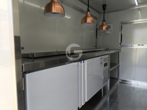 Etodevice Cheap Food Trucks Mobile China Fast Pizza Oven Food <b>Concession</b> Vending <b>Trailers</b> Cart for Europe - Product Image 6