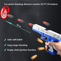 HUADA mainan pistol Pelor lembut EVA, mainan pistol pelubang busa keamanan aerodinamis untuk permainan menembak