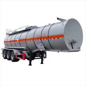 Semi-remorque citerne chimique 30CBM 3 essieux pour le transport de liquides corrosifs (acides, sodas) à vendre - Product Image 1