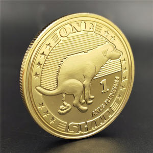 Moneda Conmemorativa Divertida de Perro, Moneda de Oro de la Suerte, Monedas Talladas Conmemorativas, Colección de Monedas, Regalo para Niños - Product Image 2