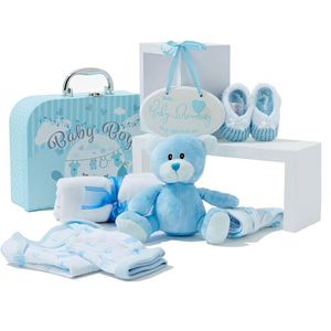 Panier-cadeau de haute qualité pour la fête de naissance, prix bas, boîte de bienvenue personnalisée pour bébés garçons et filles, cadeaux de naissance en gros - Product Image 6