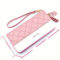 Nouveau portefeuille pour femme, style coréen, court, tendance, color block, porte-monnaie imperméable, doublure en polyester pour étudiantes