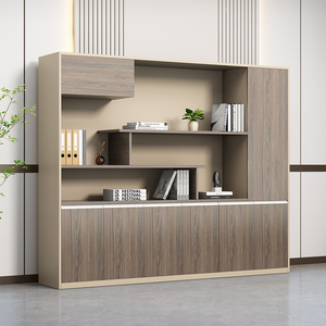Armoire de classement en bois au design moderne et luxueux avec cloisonnement modulaire pour bureau et atelier - Product Image 4