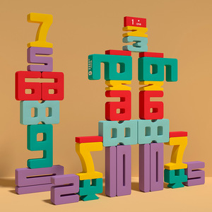 Blocos de construção de grande porte para educação infantil empilhamento brinquedos para crianças pequenas número cognição matemática básica - Product Image 4