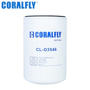 กรองน้ำมันเครื่องดีเซลรถบรรทุกคอราลฟลาย LF3546 CL-O3546 P551257 B337 C-1506 - Product Image 3