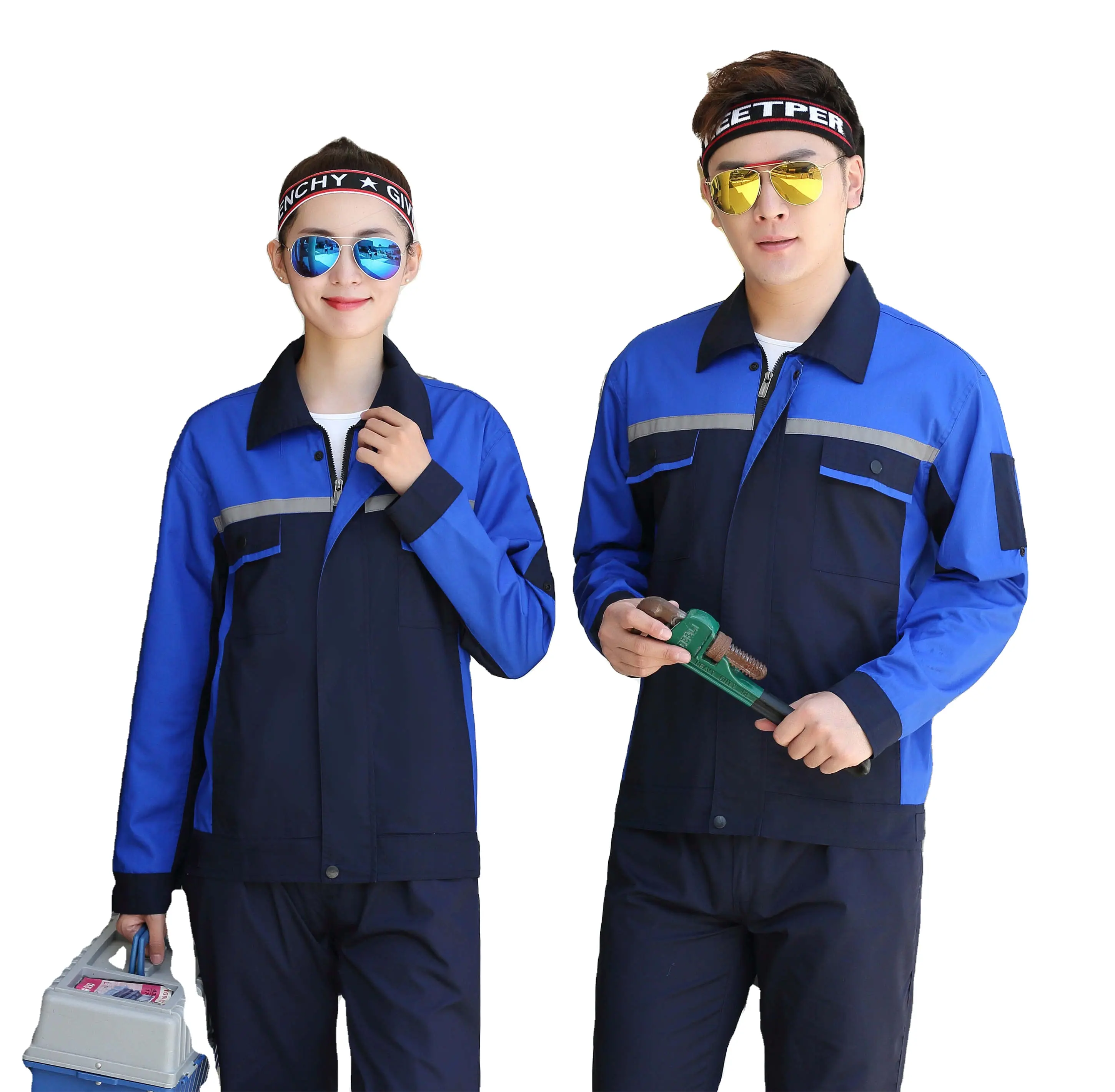 2024 promozionale maschile uniforme da lavoro meccanico uniforme da lavoro tuta da lavoro a manica lunga