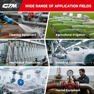 מכונת שטיפה בלחץ גבוה GTM חדשה, בנזין, עוצמתית, 5000W, 380V, 5.9 כוחות סוס, משאבת גל ארכובה, ניידת, מים קרים, לניקוי רכבים - Product Image 4