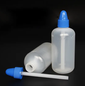 Hochwertige 250ml LDPE Kunststoff Quetschbare Nasen wasch reiniger Flasche Blue Lid Bulk Großhandel - Product Image 3
