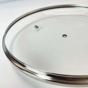 Bộ nồi chảo chống dính bằng thép không gỉ với nắp kính tròn kiểu C, gồm các bộ phận nồi và chảo - Product Image 4