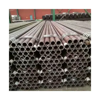MS-tubo de acero al carbono sin costuras y soldado, tubería de hierro negro, sin costuras, ASTM A53, A106 G, R.B, SCH 40