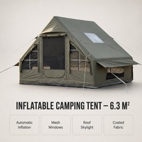 Tente de camping gonflable double ZhuNiu ZN-IT66 de luxe, grande, portable, étanche, en coton, de haute qualité, pour toutes les saisons
