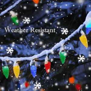 Solar C6 <span class=keywords><strong>LED</strong></span> Lumières de Noël 8 Modes Multicolore Fraise Guirlande Lumineuse Étanche Extérieur Jardin Patio <span class=keywords><strong>Tonnelle</strong></span> Décor - Product Image 2