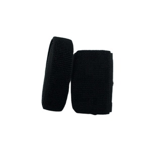 Sangles réglables en boucle élastique non enduite noire de 25 mm avec crochets et boucles, vente en gros - Product Image 3