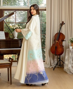 <span class=keywords><strong>Vestido</strong></span> Musulmán Abaya Jacquard Degradado para Mujer, <span class=keywords><strong>Vestido</strong></span> Musulmán A LA Moda, Estilo Jalabiya, para Mujer, a la Moda, a la Moda - Product Image 2