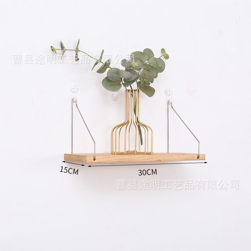 New Chinese style, natural wood color, 30x15 cm