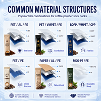 Sachets de café instantané personnalisés avec logo, emballage jetable, petits sachets thermoscellables, poudre de protéines, emballage individuel, pochette de barre