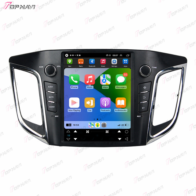 10.4 Inch Android 10 Car Radio With IPS Screen Car DVD Player Multimedia System Hyundai IX25 Creta 2014-2016 Supports CarPlay