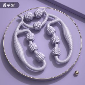 Rouleau de massage circulaire pour les jambes avec boules de massage pour amincir les mollets et la relaxation, équipement de yoga, style 1 - Product Image 1